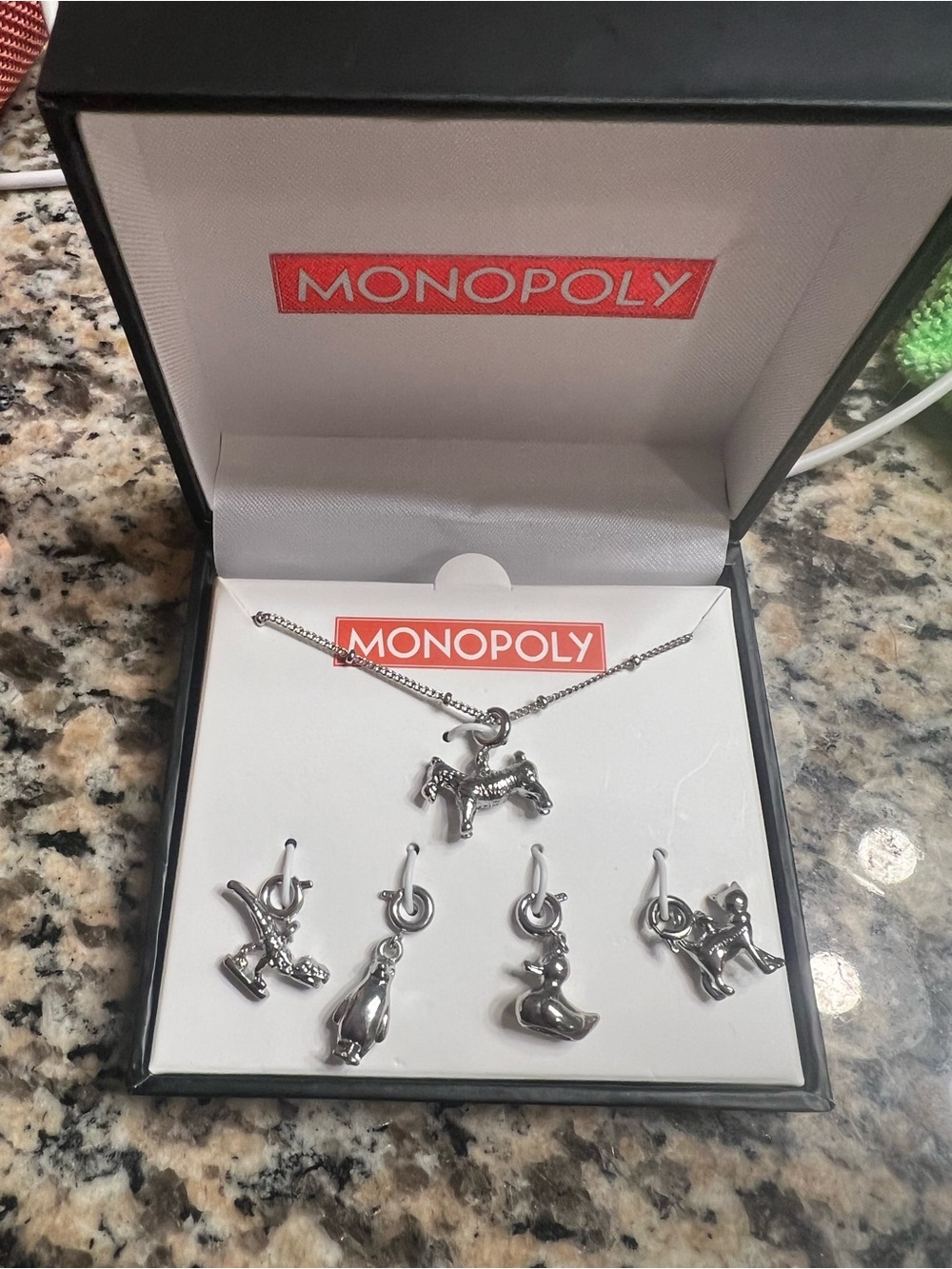 Hasbro Monopoly Charm Necklace NIB